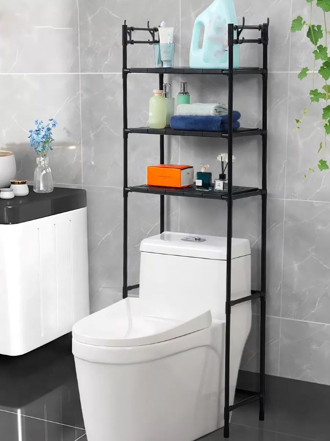 Estantes Mueble Organizador Baño NEGRO